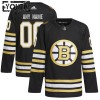 Barn Ishockey Boston Bruins tröja med eget tryck 100th Anniversary Adidas 2023-24 Svart Authentic